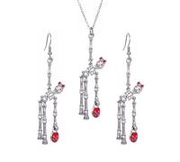 XFSRG 2 Piezas Calavera Joyas de Halloween Mujer Pendientes y Collar Creativos Accesorios Vintage para Halloween Fiestas Festivales de Música