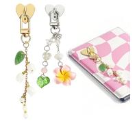 XFSRG 2 Piezas Colgantes para Teléfono Juego de E-Book Accesorios Colgante Móvil Lindo Y2K Encanto para Teléfono Llavero Mochila Billetera Cámara (Set B)