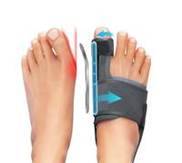 XFSRG 2 Piezas Corrector de Juanetes Dedos Kit Día Noche Alivia el Dolor y Protege Ajustable para Bunion and Overlapping Toes