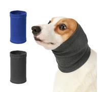 XFSRG 2 Piezas Orejeras para Perros Cubreorejas Calmantes Perros Cubierta Alivio de la Ansiedad y Protectores de Orejas Protección contra el Ruido (Azul + Gris/M)