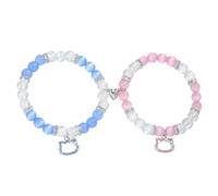 XFSRG 2 Piezas Pulseras para Parejas Magnética de Relación Atracción Mutua Pulsera Gato Dibujos Animados Amistad Parejas Distancia Regalo Joyería para Amantes Mejores Amigos Novias (B)