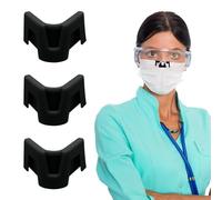 XFSRG 3 Piezas de Puente Nasal Antivaho Reutilizable, Antideslizante y Flexible, Compatible con Todo Tipo de Gafas