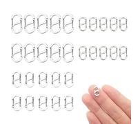 XFSRG 30 Cierres de Mosquetón con Doble Apertura Acero Inoxidable Mini Mosquetón Cierres para Pulseras Collares para DIY Fabricación Joyería