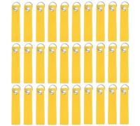 XFSRG 30 piezas Llaveros con Etiqueta Identificativa Porta Chaves Plastico Duradero para Organización Clasificación Etiquetas Escribibles Llavero Identificador(Amarillo)