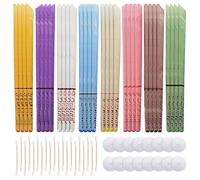 XFSRG 32 Piezas Vela de Oído Limpiador Oidos Limpieza con 16 Discos Protección Fragancia Cera de Abeja Natural Material Vegetal Orgánico