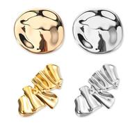 XFSRG 4 Broche de Metal Geométrico Vintage Broches únicos Broche Irregular para Solapa Elegantes Alfileres para Ropa Bodas Fiestas y Ocasiones Especiales