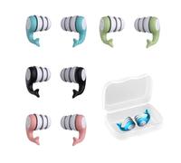 XFSRG 4 Pares Tapones Oídos Ruido Dormir Hechos de Siliciona Flexible Ultrasuaves Tapones Oidos Natación Reutilizables para Conciertos Viajar Trabajo y concentración