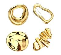 XFSRG 4 Piezas Broche Irregular Geometrico para Ropa Broche de Metal