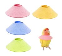 XFSRG 4 Piezas Conos de Loro Banda Collar Protector Loro Cuello de Pájaro Cono Protector Recuperación Suministro para Mascotas Aves
