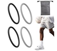 XFSRG 4 Piezas de Correa de Soporte para Tendón Rotuliano de Silicona Rodillera Flexible 360° para Estabilización de la Rótula Para Correr Baloncesto y Deportes Hombres y Mujeres