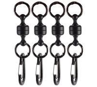 XFSRG 4 Piezas Llavero Magnético - Mosquetón Magnético Potente Gancho Magnéticos Multifuncional para Exterior para Pesca Mochila Llaves Senderismo y Camping