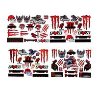 XFSRG 4 Piezas Pegatinas Moto Engomada Energy Impermeables Decoración de Reflectantes Calcomanías para Motos Cascos Skateboards Coches