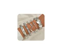 XFSRG 4 Piezas Pulseras Anchas para Mujer Brazalete Rígidas Abiertas Irregulares Estilo Vintage con Ancho Liso para Uso Diario Fiesta y Vestido de Noche