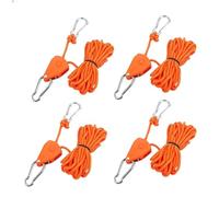XFSRG 4 Piezas Tensor para Acampar Trinquete Cuerda Polea Trinquete Cuerda Ajustable Cuerdas para Acampar al Aire Libre Senderismo Toldo