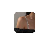 XFSRG 4 Piezas Tirantes Sujetador Mujer Brillantes Correa de Sujetador con Diamantes para Vestidos Elegantes y Ropa Interior