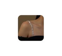 XFSRG 4 Piezas Tirantes Sujetador Mujer Brillantes Correa de Sujetador con Diamantes para Vestidos Elegantes y Ropa Interior