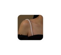 XFSRG 4 Piezas Tirantes Sujetador Mujer Brillantes Correa de Sujetador con Diamantes para Vestidos Elegantes y Ropa Interior