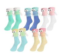 XFSRG 5 Pares de Calcetines Divertidos con Manos 3D Magnéticas Calcetines de Amistad para Amigos Regalos Graciosos Mano con Mano