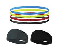 XFSRG 6 Piezas Diadema Niña Cinta Pelo Deporte Antideslizante y Absorbente Cinta para Deportes al Aire Libre y Gimnasia