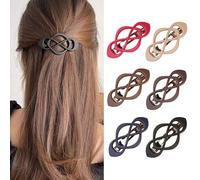 XFSRG 6 Piezas Pinzas Pelo Mujer Twist Huecas Hair Clips Ligeros con Resorte Diseño Elegante para Peinados Versátiles y Sujeción Segura