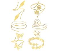 XFSRG 6 Piezas Pulsera Mujer Flores Mariposas y Hojas Pulsera para el Antebrazo Elegante y Vintage Joyas Personalizadas