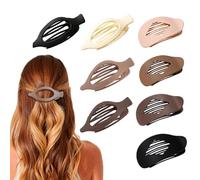 XFSRG 8 Pcs Pinze Ovali per Capelli Fermaglio Capelli Piatti Laterale Forte Fissaggio Antiscivolo Fermaglio Accessori per Ragazze Donne Sottili e Spessi Capelli (Multicolor 2)