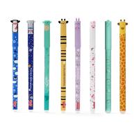 XFSRG 8 Piezas Bolígrafos Gel Borrables Formas de Animales Bolis Borrables Punta de 0,7 mm Boli Borrable Creativa Papelería para Niños Estudiantes Adultos