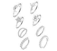 XFSRG 8 Piezas Piercing Nariz Hipoalergénico Anillos para la Nariz Septum 20G 316L de Acero Inoxidable Joyería para Estilo Diario Fiestas y Piel Sensible