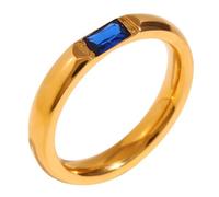 XFSRG Anillo de Oro con Piedra Roja Rectangular Joyería Elegante para Mujer Anillo de Boda o Compromiso Anillo de Moda para Mujeres Accesorio de Alta Calidad