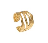 XFSRG Anillo de Oro para Mujer Diseño Moderno y Elegante Anillo Ajustable de Oro para Toda Ocasión Joyería de Moda para Mujeres