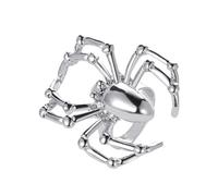 XFSRG Anillos de Araña Gótico Tendencia Personalizada Halloween Joyería Vintage Ideal para Fiestas Festivales y Bailes de Disfraces