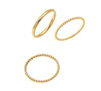 XFSRG Anillos Mujer Plata Conjunto Apilable Elegante Anillo Plata Diseño Minimalista Anillos Mujer Ajustables Joyería Moderna para Uso Diario y Ocasiones Especiales(Size-9)