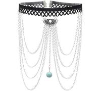 XFSRG Arnés Corporal Ajustable Cinturón Hebilla Metálica Decorativo Accesorio Estilo Punk Gótico Alternativo (CKTL1)