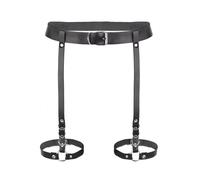 XFSRG Arnés Corporal Ajustable Cinturón Hebilla Metálica Decorativo Accesorio Estilo Punk Gótico Alternativo (04)