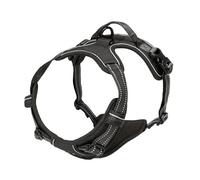 XFSRG Arnes Perro Cómodo Transpirable Chaleco Acolchado Ajustable con Tiras Reflectantes para Adiesreamiento Correr (Negro, XL)