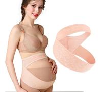 XFSRG Banda Soporte Prenatal Ajustable Faja Maternidad Encaje Sujetador Vientre Embarazo Cinturón Transpirable Cómoda Sostén Abdominal