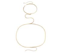 XFSRG Bikini Arnés Cuerpo Joyería Cadena Barra Cintura Chain Mujer Sexy Cuerpo Cadena Cruz Vientre Body Chain Playa Accesorio Regalos Para Mujeres Y Niñas(A, Plata)