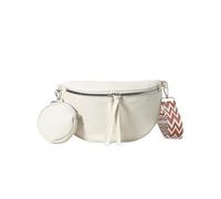 XFSRG Bolso Bandolera Mujer Riñonera Hombre Cuero Shoulder Bag Bolsa Bandolera Moda Mujer Bolso con Monedero Desmontable Bolsa y Correa Ancha Ajustable Bolsitos Para Moviles(Blanco)