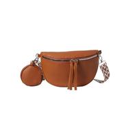 XFSRG Bolso Bandolera Mujer Riñonera Hombre Cuero Shoulder Bag Bolsa Bandolera Moda Mujer Bolso con Monedero Desmontable Bolsa y Correa Ancha Ajustable Bolsitos Para Moviles(Marrón)