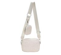 XFSRG Bolso Bandolera Mujer Tejido Playa Bolso Rafia Pequeño con Monedero Verano Casual Elegante Crossbody Bag para Viaje Compras Vacaciones