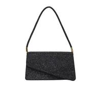 XFSRG Bolso De Mano De Mujer Elegante De Poliéster Con Brillo Para Fiesta Y Eventos Especiales (Negro)