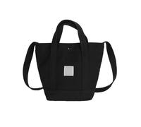 XFSRG Bolso Mujer de Lona Capacidad Bandolera Casual Crossbody Bolsa Pochette para Playa Viaje Compras(Negro)