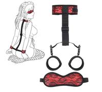 XFSRG Bondaged Kit Mujer Esposas Eróticos Sexuales Ajustables para Parejas Juegos de Amor Unisex Adultos