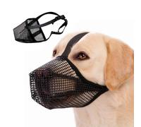 XFSRG Bozal Baskerville Negro Ajustable para Perros Grandes y Medianos Diseño Cómodo y Seguro para Paseos y Entrenamiento (S)