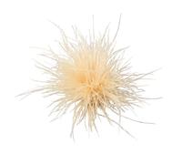 XFSRG Broche de plumas de avestruz mullido para novia boda broche mujer accesorio para fiesta carnaval alfiler diseño elegante broches ropa bisuteria decoración vestido complemento adorno (Beige)