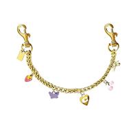 XFSRG Cadena Bolso Bandolera Cadena con Flores Lazo Dijes Decorativos Metal Correa de Repuesto para Bolsos Cartera DIY Accesorios Decoración