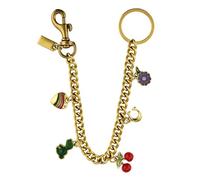 XFSRG Cadena Bolso Bandolera Cadena con Flores Lazo Dijes Decorativos Metal Correa de Repuesto para Bolsos Cartera DIY Accesorios Decoración