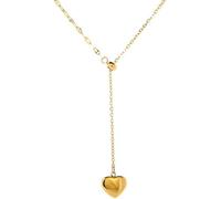 XFSRG Cadena de Plata Mujer con Colgante de Corazón Dorado Collar Elegante para Regalo Mujer Moda y Estilo Singularu