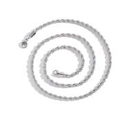 XFSRG Cadena Hombre Diseño Moderno Collar Hombre Acero Inoxidable Estilo Elegante para Uso Diario y Ocasiones Especiales(20pulgadas 2mm)