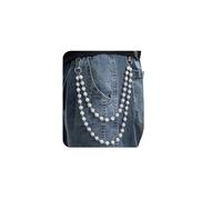 XFSRG Cadena Pantalon Mujer Hombre Pedrería Punk Rock Cadenas Retro para Pantalones Cinturon Accesorios Góticos Joyas de Moda en Denim Regalos Festivos